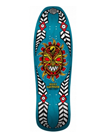 Powell Peralta Nicky Guerrero Mask Skate Deck in Blue 10