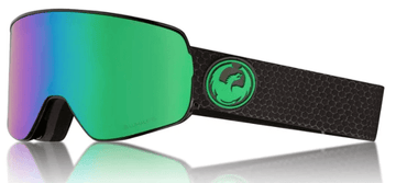 2022 Dragon NFX2 Snow Goggle in the Split Colorway with a Lumalens Green Ion Lens and a Lumalens Amber Bonus Lens