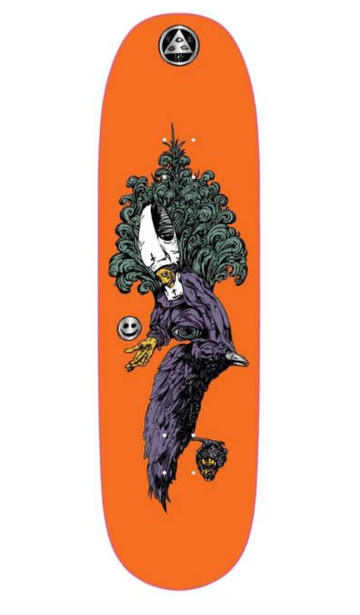 Welcome Tonight I'm Yours on Baculus 2- Orange Skate Deck in 9