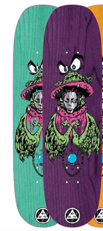 Welcome Victim of The on Moontrimmer 2.0 Skate Deck in 8.5