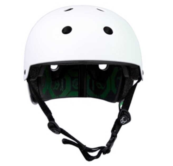 Demon Faktor Skate Helmet in White Size Large