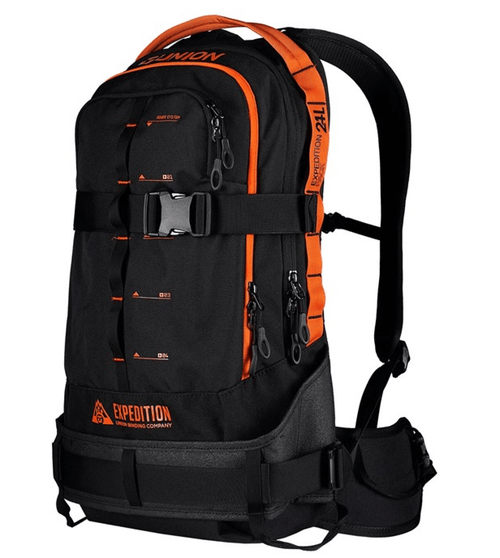 2022 Union Rover Expedition Back Pack in Black and Orange - M I L O S P O R T