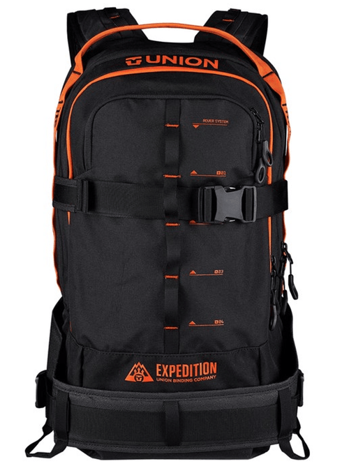 2022 Union Rover Expedition Back Pack in Black and Orange - M I L O S P O R T