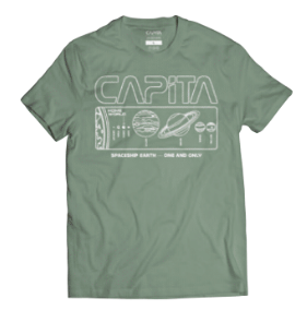 Capita Earth T Shirt in Sage 2023 - M I L O S P O R T