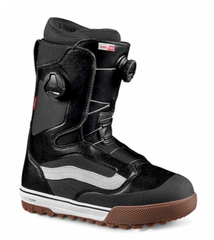 Vans Aura Pro Snowboard Boot in Black and White 2023 - M I L O S P O R T