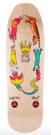 Welcome Chris Miller on Animal Kingdom Skate Deck on Gaia 9.6" - M I L O S P O R T