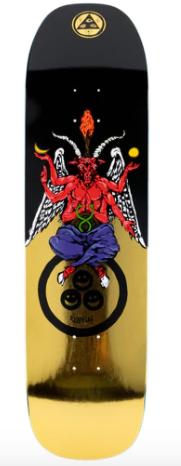 Welcome Bapholit Ryan Lay Skateboard on Stonecipher 8.6'' in Black and Gold