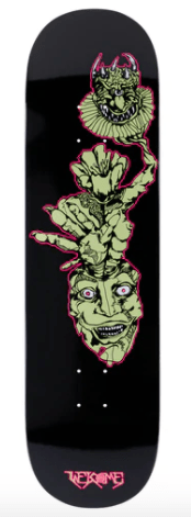 Welcome Intruder Skateboard on Evil Twin 8.5'' in Black