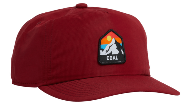 Coal The Peak Hat in Dark Red