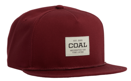 Coal The Uniform Hat in Dark Red - M I L O S P O R T