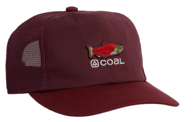 Coal The Zephyr Hat in Dark Red - M I L O S P O R T