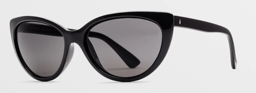 Volcom Butter Sunglass in Gloss Black with a Gray lens - M I L O S P O R T