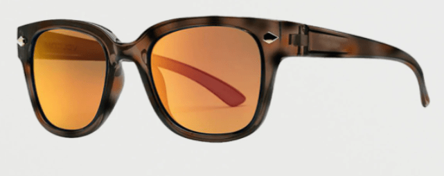 Volcom Freestyle Sunglass in Gloss Tort with a Heat Mirror lens - M I L O S P O R T