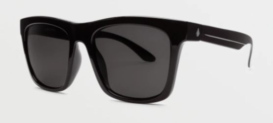 Volcom Jewel Sunglass in Gloss Black with a Gray lens - M I L O S P O R T