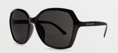 Volcom Psychic Sunglass in Gloss Black with a Gray lens - M I L O S P O R T