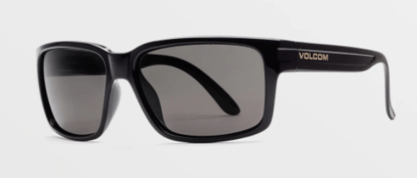 Volcom Stoneage Sunglass in Gloss Black with a Gray lens - M I L O S P O R T