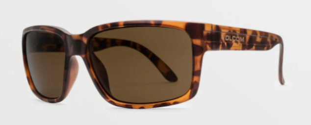 Volcom Stoneage Sunglass in Matte Tort with a Bronze lens - M I L O S P O R T