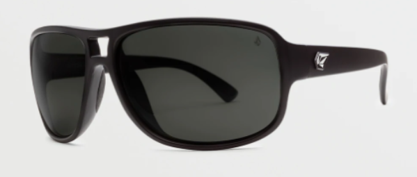 Volcom Stoke Sunglass in Matte Black with a Gray Polarized lens - M I L O S P O R T