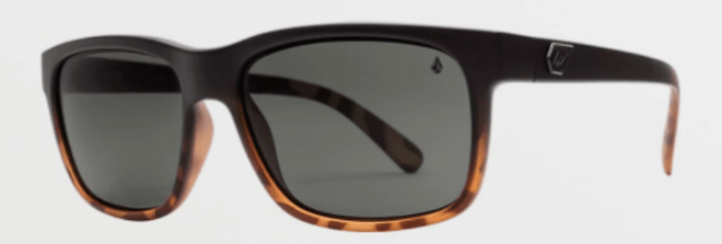 Volcom Wig Sunglass in Matte Darkside with a Gray Polarized lens - M I L O S P O R T