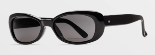 Volcom Jam Sunglass in Gloss Black with a Gray lens