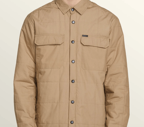 Volcom Larkin Quilted Jacket in Brindle - M I L O S P O R T
