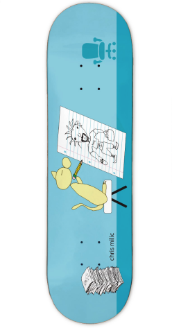 Frog The Artist (Chris Milic) Skateboard in Blue