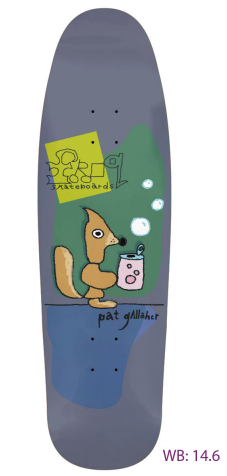 Frog Bubbly (Pat G) Skateboard in Grey