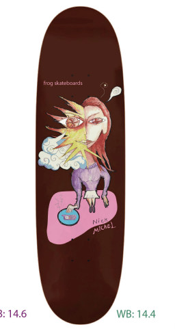 Frog The Distraction (Nick Michel) Skateboard in Brown