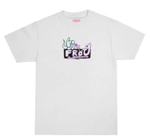 Frog Chipmunk Logo T Shirt in White - M I L O S P O R T