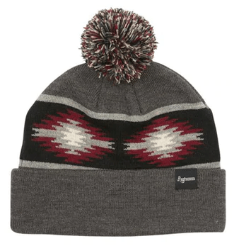 Autumn Blanket Pom Beanie in Charcoal - M I L O S P O R T