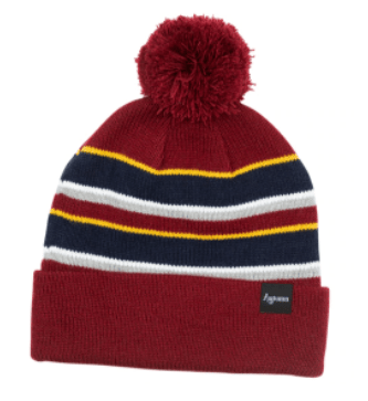 Autumn Drifter Pom Beanie in Burgundy - M I L O S P O R T