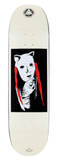 Welcome Audrey on Moontrimmer 2.0 Skateboard Deck in Black Dip Bone