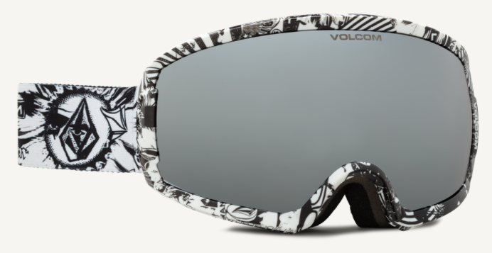 Volcom Migrations Snow Goggle in Op Art Frames with a Silver Chrome Lens and a Yellow Tint Bonus Lens 2023