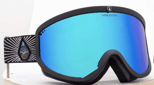 Volcom Footprints Snow Goggle in Jamie Lynn Frames with a Blue Chrome Lens and a Yellow Tint Bonus Lens 2023 - M I L O S P O R T