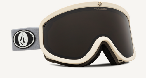 Volcom Footprints Snow Goggle in Light Grey and Khaki Frames with a Bronze Lens and a Yellow Tint Bonus Lens 2023 - M I L O S P O R T