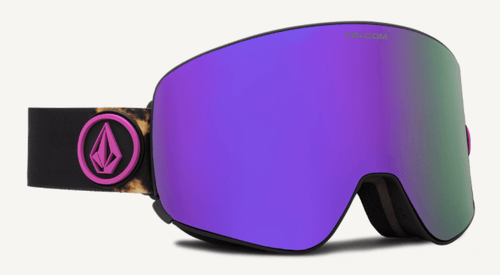 Volcom Odyssey Snow Goggle in Bleach Frames with a Purple Chrome Lens and a Yellow Tint Bonus Lens 2023 - M I L O S P O R T
