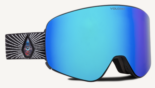 Volcom Odyssey Snow Goggle in Jamie Lynn Frames with a Blue Chrome Lens and a Yellow Tint Bonus Lens 2023 - M I L O S P O R T