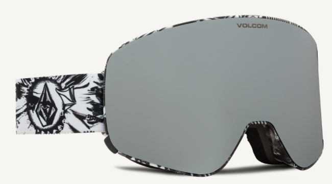 Volcom Odyssey Snow Goggle in Op Art Frames with a Silver Chrome Lens and a Yellow Tint Bonus Lens 2023 - M I L O S P O R T