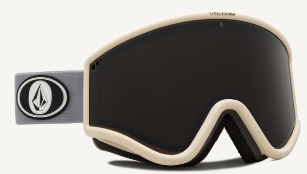Volcom Yae Snow Goggle in Light Grey and Khaki Frames with a Bronze Lens and a Yellow Tint Bonus Lens 2023 - M I L O S P O R T