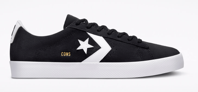 Converse Pro Leather Pro Ox Skate Shoe in Black and White - M I L O S P O R T