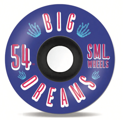 SML Succulent Cruisers Blue Dreams Skate Wheel in 54mm and 92 a