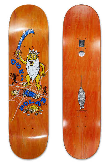 Polar Oskar Rozenberg Spider King Skateboard Deck in 8.5'' - M I L O S P O R T