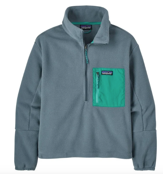 Patagonia Womens Microdini 1/2 Zip Pullover in Plume Grey 2023 - M I L O S P O R T