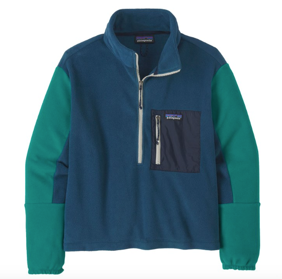 Patagonia Womens Microdini 1/2 Zip Pullover in Tidepool Blue 2023 - M I L O S P O R T