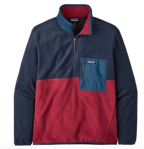 Patagonia Mens Microdini 1/2 Zip Pullover in Wax Red 2023 - M I L O S P O R T