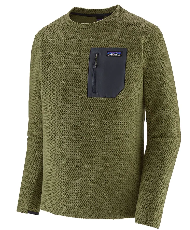 Patagonia Mens R1 Air Crew in Basin Green 2023 - M I L O S P O R T