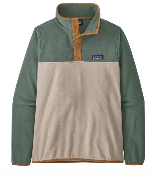 Patagonia Womens Micro D Snap T Pullover Fleece in Pumice 2023 - M I L O S P O R T