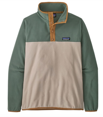 Patagonia Womens Micro D Snap T Pullover Fleece in Pumice 2023