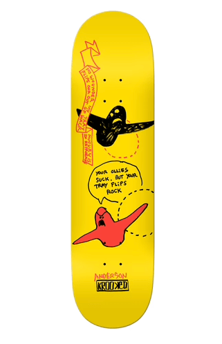 Krooked Manderson Murcury Skateboard in 8.38 