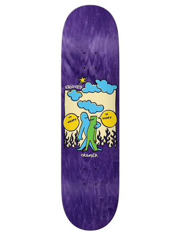 Krooked Cromer Happy Skateboard in 8.12 